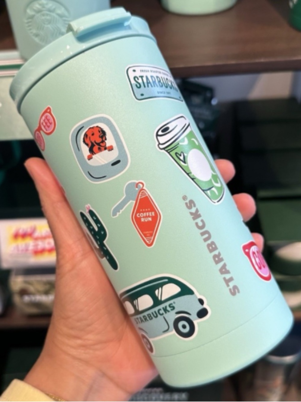 Starbucks stainless steel adventure Sticker Tumbler nwt